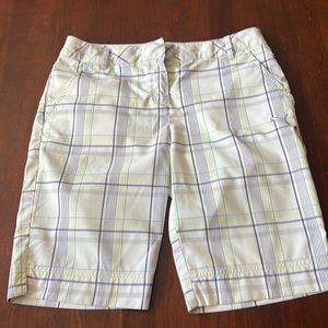 Puma plaid golf shorts